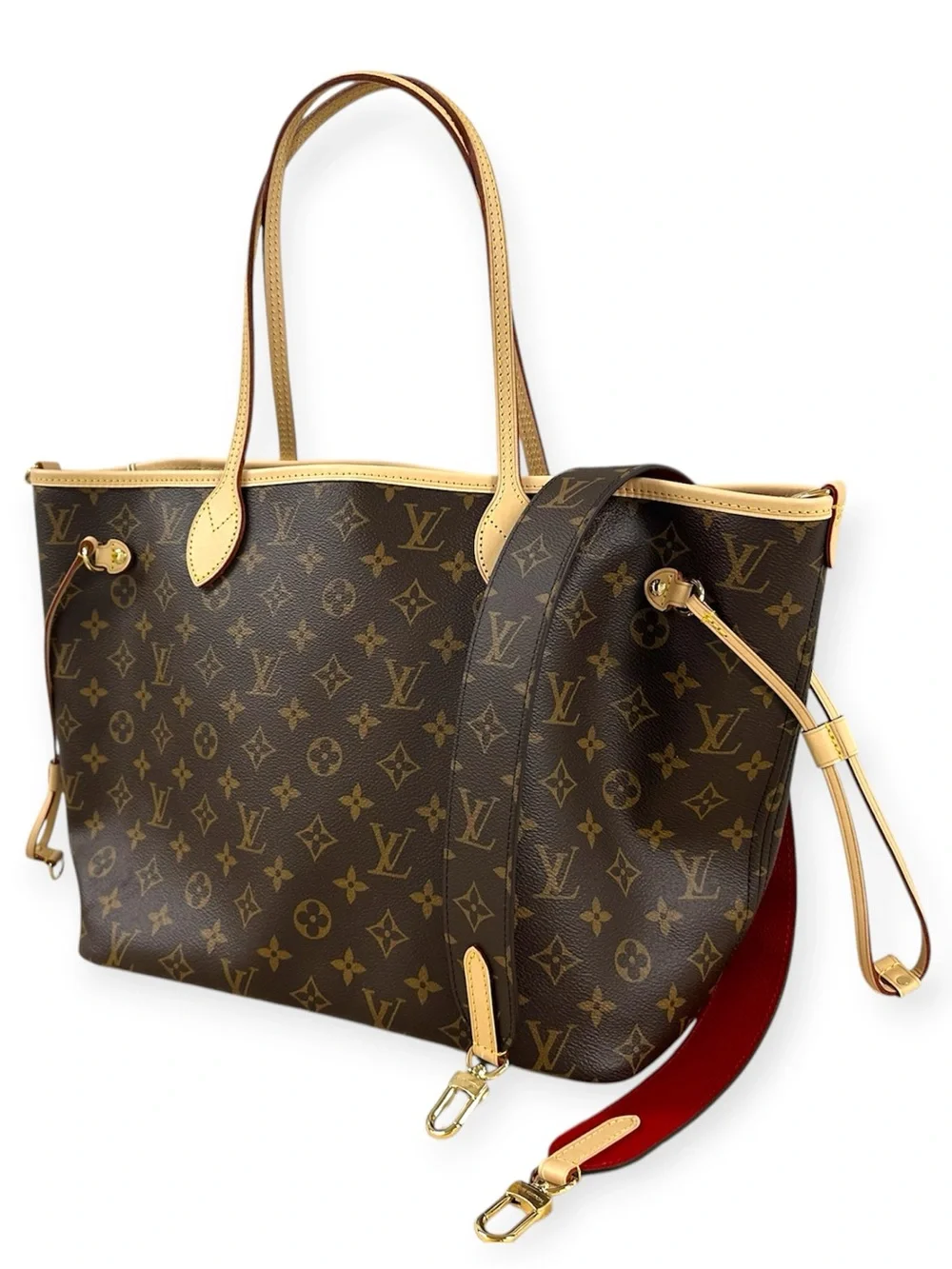 New Louis Vuitton Neverfull Bandouliere Inside Out MM Monogram Reversible M12096 - Picture 7 of 16
